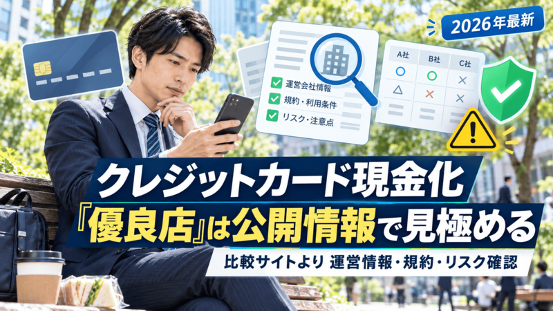 クレジットカード現金化優良店